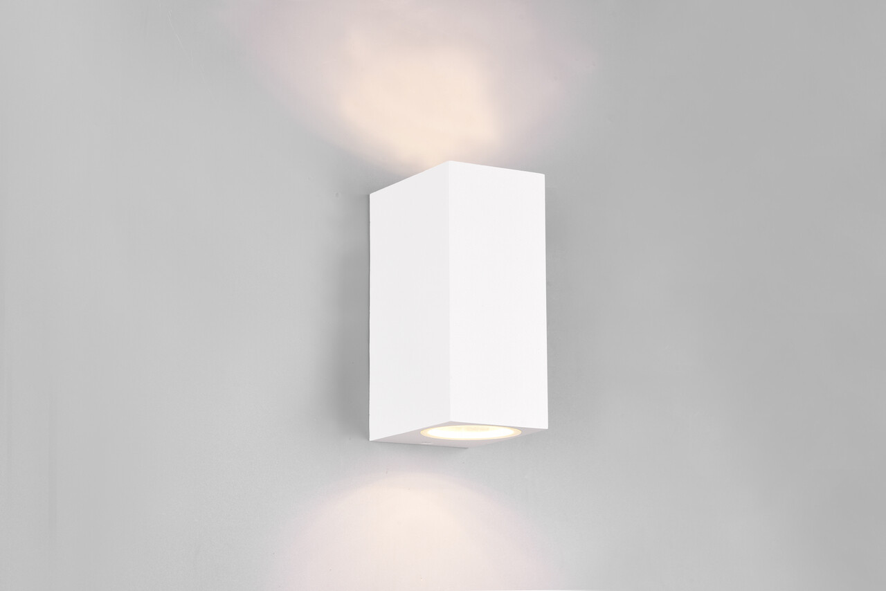 Aplica de perete pentru exterior Roya, TRIO, 6.9x15 cm, 35W, 2x GU10, aluminiu, alb mat - imagine 7